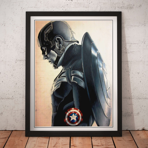 Cuadro Peliculas - Capitan America - Poster Marvel Movie