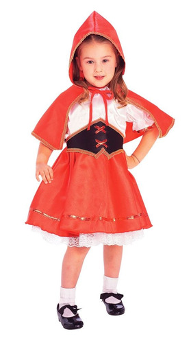 Disfraz Para Niña Caperucita Roja Talla 2-4t Halloween