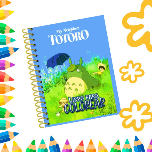 Libro Para Colorear Totoro
