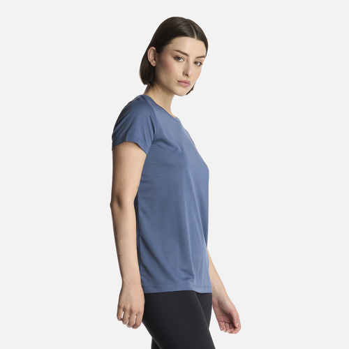 Polera Mujer Core Q-dry T-shirt Azul Piedra Lippi