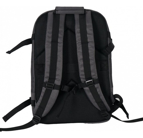 Mochila Viajera Cabina Super Completa Extensible Elf Gris Oscuro Jaspeado