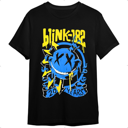 Camiseta De Rock Blink 182 Unissex Preta