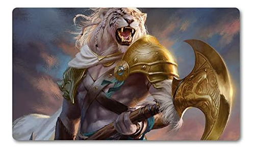 Ajani, La Fuerza Del Orgullo - Juego De Mesa Mtg Playmat Tam