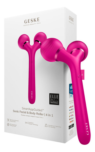 Geske Smartappguided Sonic Facial & Body Roller | 4 En 1.