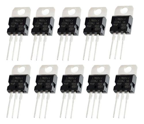 7805 Regulador De Voltaje 5v Lm7805 10 Piezas 