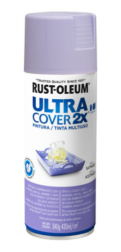 Pintura Aerosol Ultra Cover Rust Oleum Lila Satinado 340gr