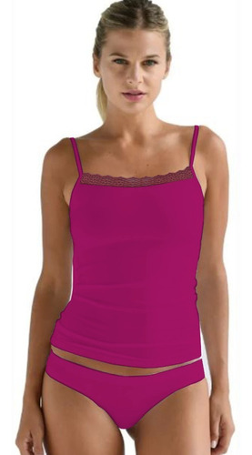 Remera Musculosa Bretel Mujer Microfibra Camiseta Underwear