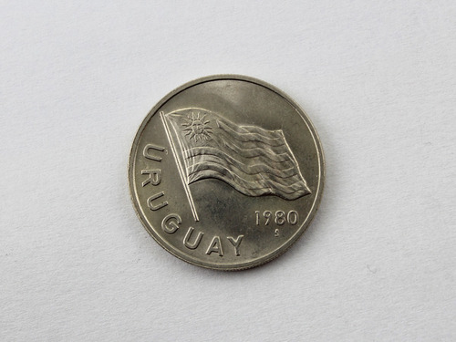 Moneda De Uruguay - 5 Pesos 1980 - Lote Por Cinco