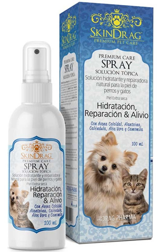 Skindrag Spray De Hidratación Piel Perros/gatos 100ml. Np