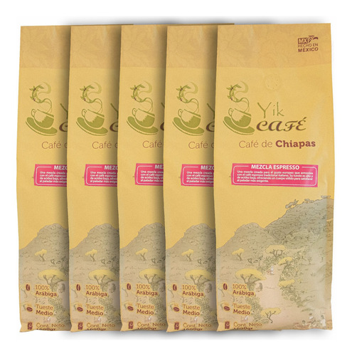 Yik Cafe.- Mezcla Espresso Paquete De 5 Kg