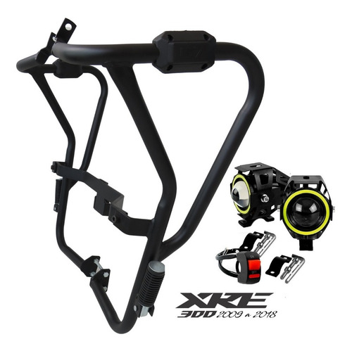 Protetor Carenagem Xre300 Xre 300 Xre 300 Farol Milha Led U7