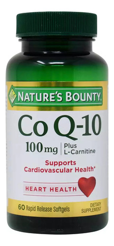 Natures Bounty Coq10 100mg 60 Cápsulas 