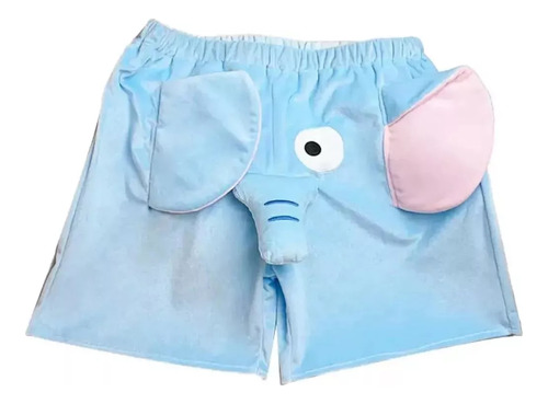 Shorts De Pijama De Verão Com Elefantes Engraçados