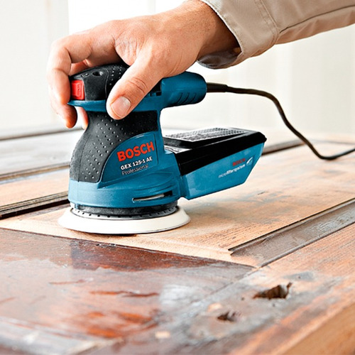 Imagen 4 de 7 de Lijadora Excentrica Bosch 250w 1.25mm Madera Gex-125-1
