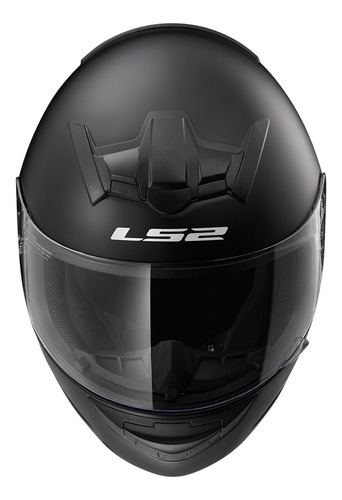 Imagen 4 de 10 de Casco Integral Ls2 352 Rookie Solid Negro Mate Moto Delta