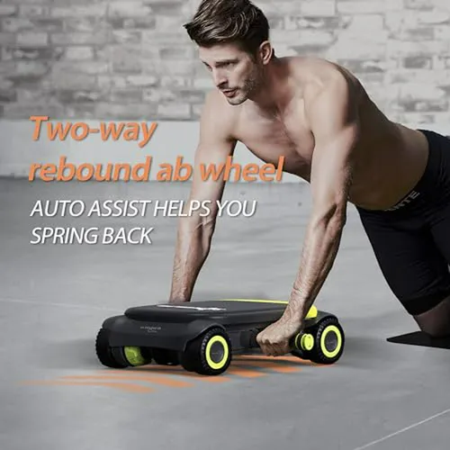 Rodillo Abdominal Wonder Core Con Soporte Para Codos Y Rodil