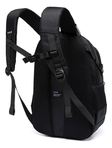 Mochila Mala Trabalho Viagem Hurley Executiva Grande cor Preto Desenho Do Tecido Liso