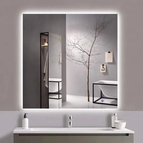 Espelho Bisotê Com Led Atrás Touch De 170 X 60cm