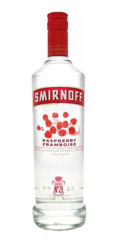 Vodka Saborizado Smirnoff Raspberry 750ml Frambuesa Ruso