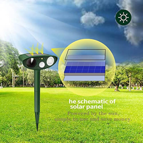 2024 Ultrasónico Solar En Repelente De Ratas,