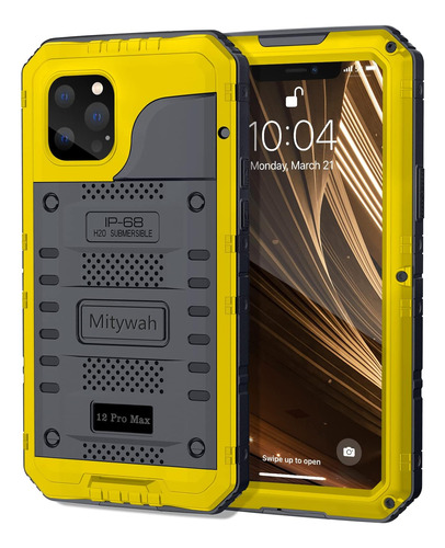 Funda Mitywah Para iPhone 12 Pro Max Yellow