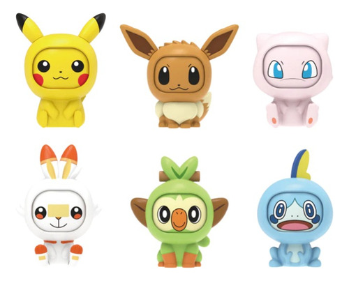 Pokémon Face Change Figuras Mini Rostros Cambiables Pikachu