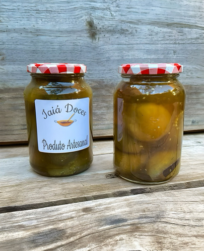Doce de jiló em calda jiló Artesanal em Calda sem TACC em vidro 500 g