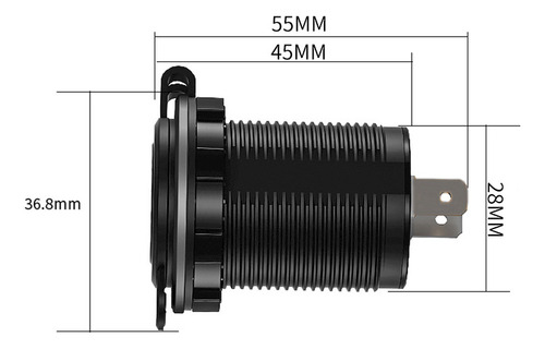 Kit Enchufe Toma 12v 24v Auto Bus Camión Camper Embarcación