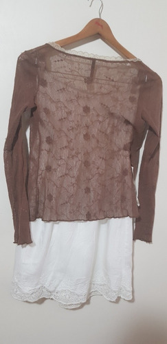 Vestido Strapless Hermoso Con Saquito De Encaje. Conjunto