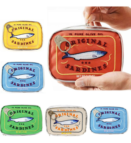 Bolsa De Cosméticos G Sardine Can Makeup Para Sardinhas Em L