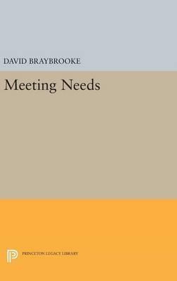 Libro Meeting Needs - David Braybrooke