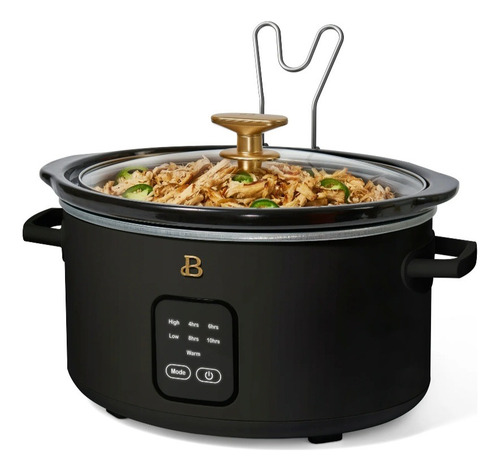Olla Lenta Cocion Beautiful,programable,tactil,3.78lts Negro 100 Watts