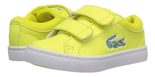 Tenis Lacoste Amarillos Fluoro Originales Nuevos Crocodile