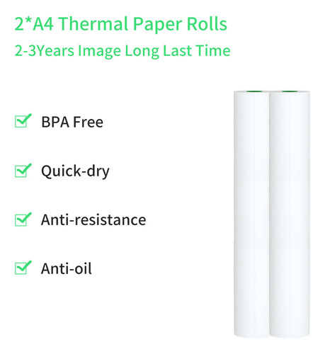 2025 Gki For . Rollo De Papel Térmico A40 Peripage, 2