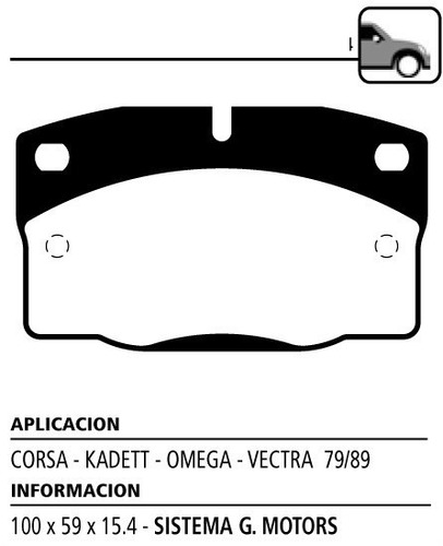 Juego Pastillas De Freno Delanteras Litton Vectra 79-89