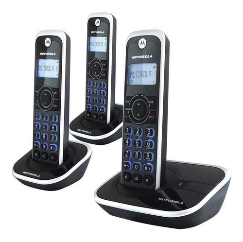 Imagen 3 de 4 de Teléfono inalámbrico Motorola GATE4500-3 negro