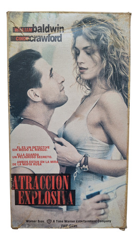 Vhs Original Atracción Explosiva Alec Baldwin C Crawford *