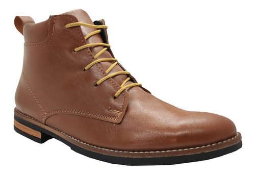 Imagen 3 de 6 de Botas De Hombre Suela Goma S/ Cuero, Vestir, Super Comodas