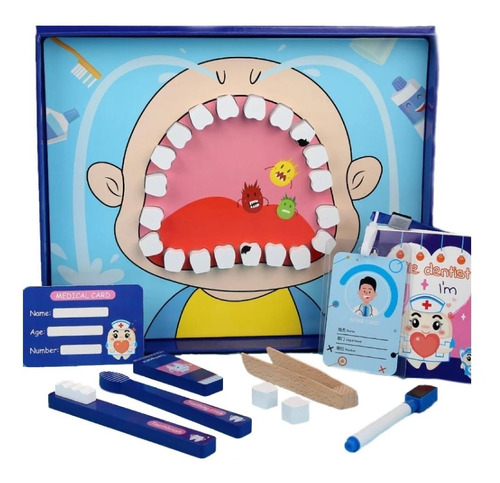 Juego De Madera Doctor Niños Juguete Didactico Madera Ii