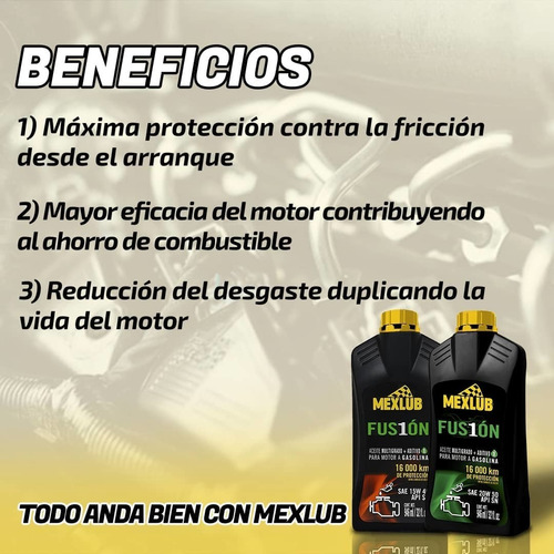 Aceite 15w40 Mineral Mexlub Para 16 Mil Km