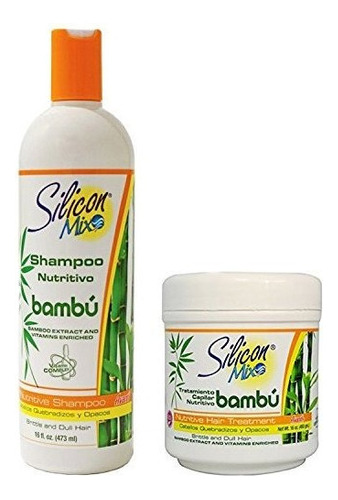 ¡gran Combo! Silicon Mix Bambu Shampoo And Conditioner !!!