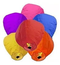 Comprar 10 Globo De Cantoya Fiestas Con Cera Liso 
