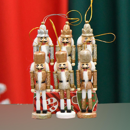 Figura De Cascanueces De 6 Piezas, Esculturas De Adorno Para