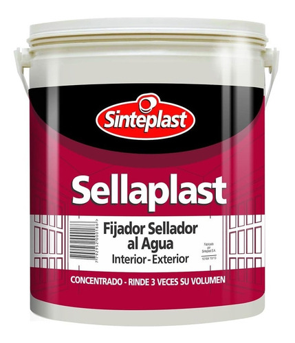 Fijador Sellador Al Agua Sellaplast Sinteplast 20 Litros