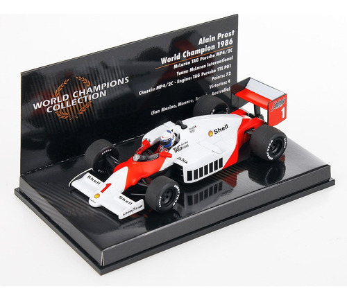 Mclaren Mp4-2c 1986 Prost World Champion- F1 Minichamps 1/43