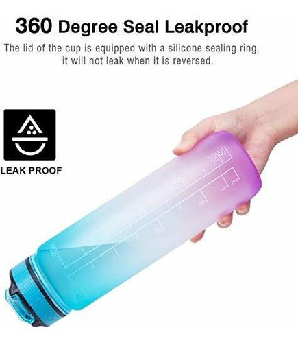 Botella De Agua Potable A Prueba De Fugas De 32oz Bpa C...