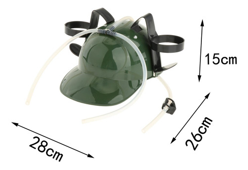 Casco Para Beber Ajustable Con Soporte Para Latas De Paja