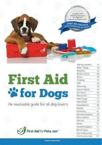 First Aid For Dogs, De Emma Hammett. Editorial First Aid For Life, Tapa Blanda En Inglés