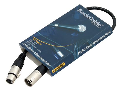 Cable Micrófono Rockcable By Warwick Rcl 30300 D7 0,5 Metros