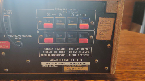 Imagen 3 de 6 de Sintoamplificador Akai Aa-1150